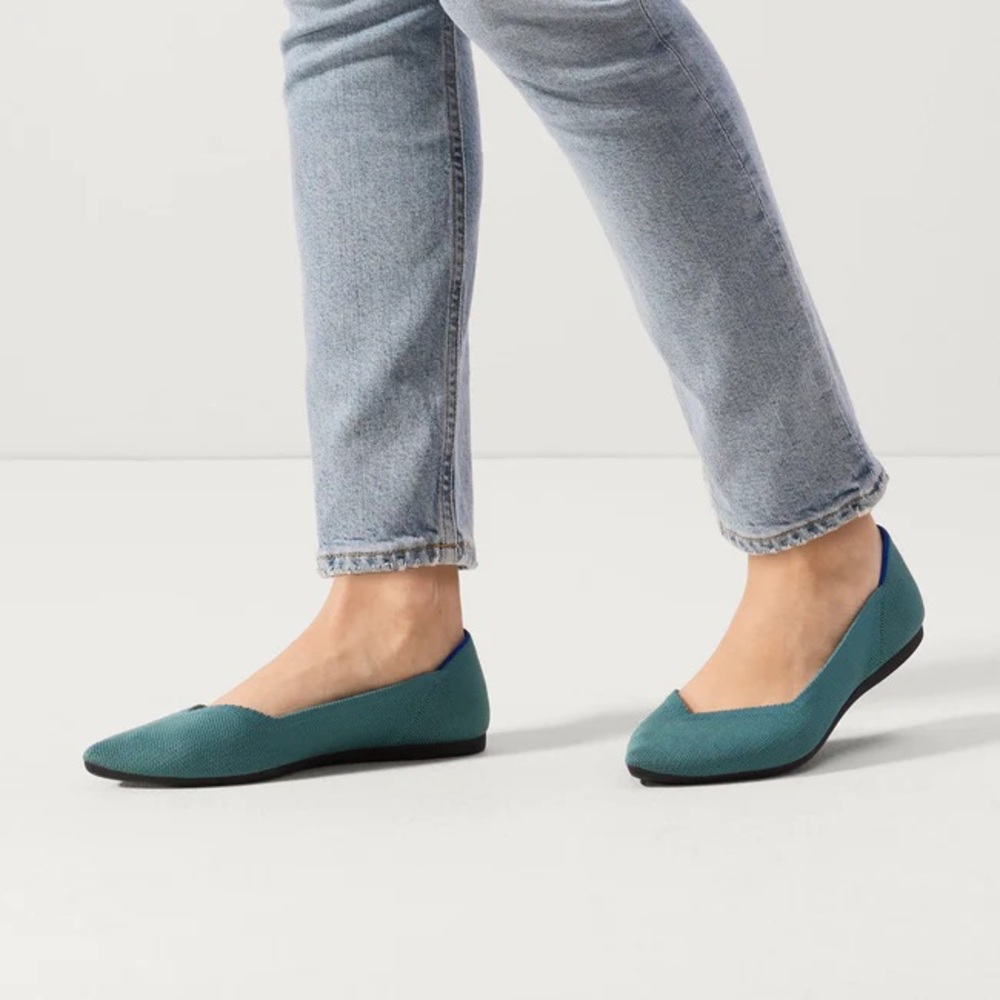 Rothy‘s The Point Emerald Green size 9W
